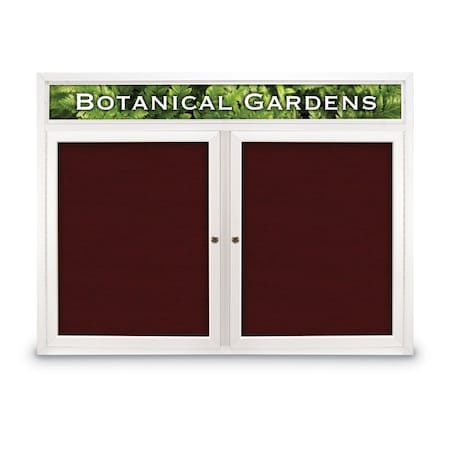 United Visual Products Open Faced Traditional Corkboard, 60x48" UV644A-BLACK-MEDGRY